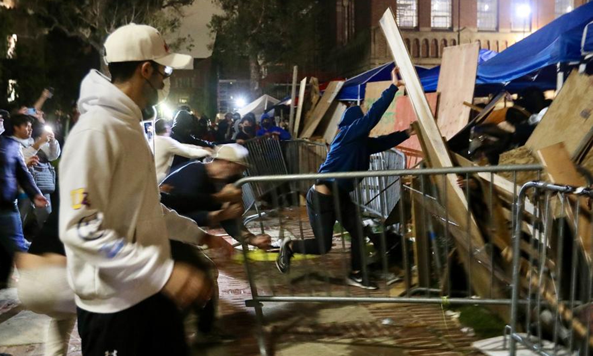 UCLA cancels all classes after overnight violence on campus